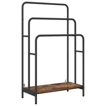 Kleiderständer Raucheiche 60 x 30 x 100.5 cm Holzwerkstoff