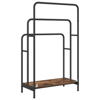 Kleiderständer Raucheiche 60 x 30 x 100.5 cm Holzwerkstoff