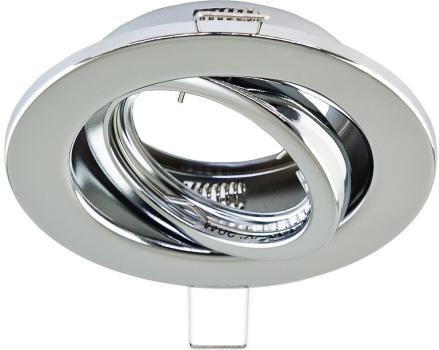 ARDEBO.de EVN Deckeneinbau, rund, schwenkbar, IP20, max. 50W, chrom (517011)