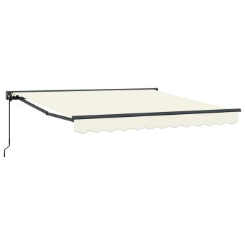 Einziehbare Markise Creme 350x250 cm Stoff