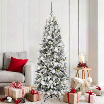 ARDEBO.de - KünstlicherWeihnachtsbaum Weiß 180cm PVC