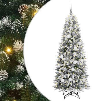 KünstlicherWeihnachtsbaum Weiß 180cm PVC
