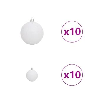 KünstlicherWeihnachtsbaum Weiß 180cm PVC