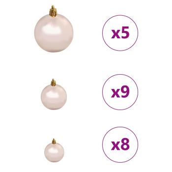 Künstlicher schlanker Weihnachtsbaum Grün 150 cm