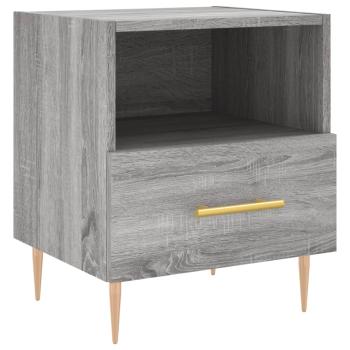 Nachttische 2 Stk. Grau Sonoma 40x35x47,5 cm Holzwerkstoff