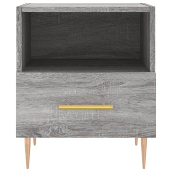 Nachttische 2 Stk. Grau Sonoma 40x35x47,5 cm Holzwerkstoff