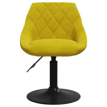 Barhocker aus senfgelbem Samt