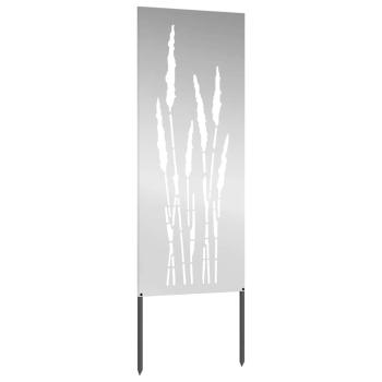 Garten dekoratives Panel Silber 50 x 140 cm Verzinkter Stahl