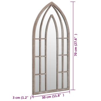 Gartenspiegel Sand 70x30 cm Eisen