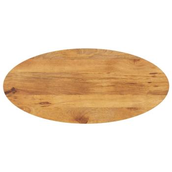ARDEBO.de - Tischplatte 120x50x3,8 cm Oval Massivholz Mango