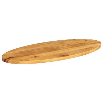 Tischplatte 120x50x3,8 cm Oval Massivholz Mango