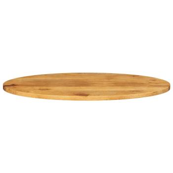 Tischplatte 120x50x3,8 cm Oval Massivholz Mango