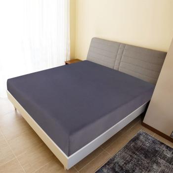 ARDEBO.de - Spannbettlaken Jersey Anthrazit 90x200 cm Baumwolle
