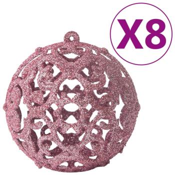 100-tlg. Weihnachtskugel-Set Rosa