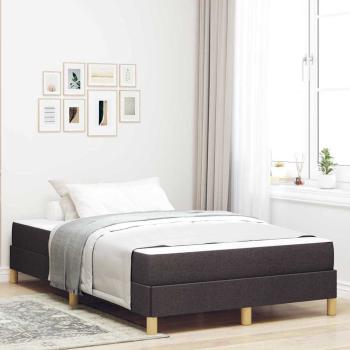 ARDEBO.de - Boxspringbett Braun 120 x 190 cm Stoff und Holzwerkstoff
