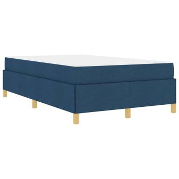 Boxspringbett mit Matratze Blau 120 x 190 cm Stoff