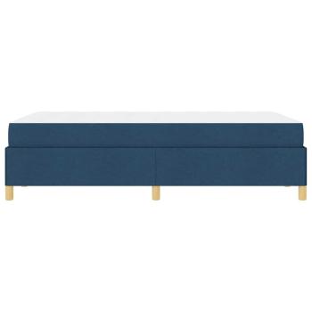 Boxspringbett mit Matratze Blau 120 x 190 cm Stoff