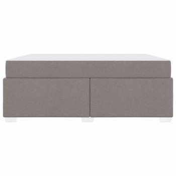 Bettgestell Taupe 180 x 200 cm Stoff