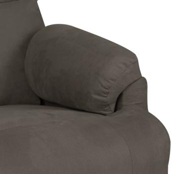 ARDEBO.de - Massagesessel Dunkelgrau Mikrofasergewebe