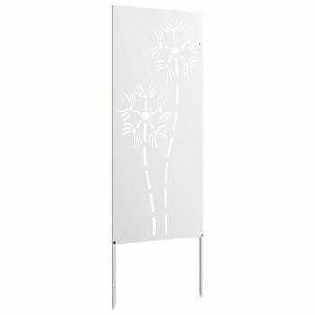 Garten Sichtschutz-Leinwand Weiß 50 x 140 cm