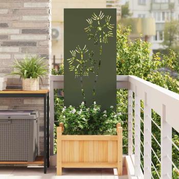 ARDEBO.de - Garten Sichtschutz-Leinwand Olivgrün 50 x 140 cm