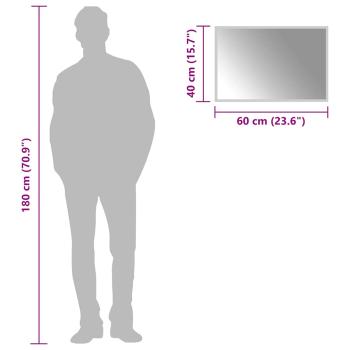 LED-Badspiegel 60x40 cm