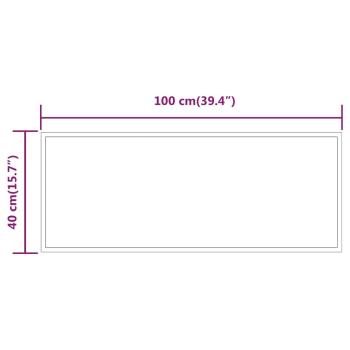 LED-Badspiegel 40x100 cm