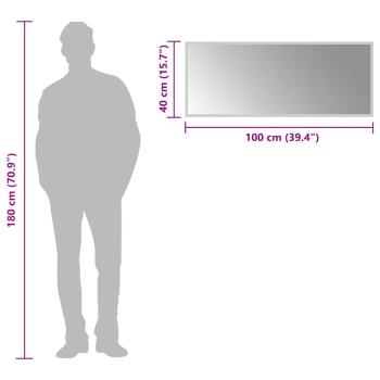 LED-Badspiegel 100x40 cm