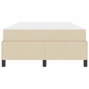 Boxspringbett Creme und Schwarz 120 x 190 cm