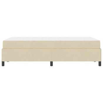 Boxspringbett Creme und Schwarz 120 x 190 cm
