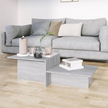 Couchtisch Grau Sonoma 111,5x50x33 cm Holzwerkstoff