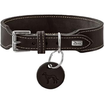 ARDEBO.de Hunter Halsband Aalborg Rindsleder schwarz extrabreit 55/M