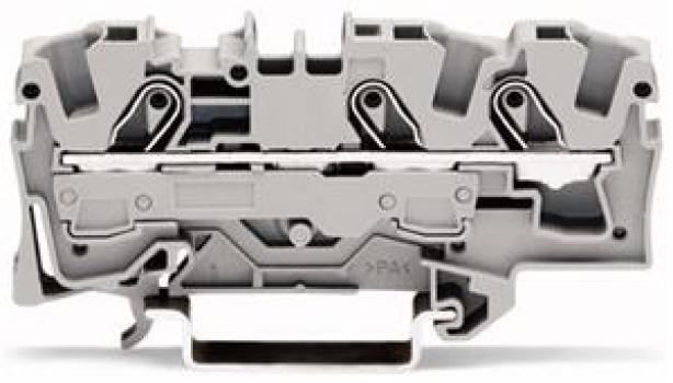 ARDEBO.de - 3-Leiter-Durchgangsklemme für Anwendungen Ex e II geeignet 6 mm² grau
