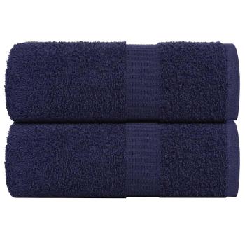 ARDEBO.de - Gästetücher 2 Stk. Marineblau 30x50 cm 360 g/m² 100% Baumwolle