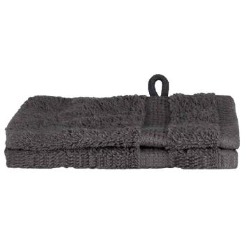 Waschlappen SOLUND 2 pcs Anthrazit Baumwolle
