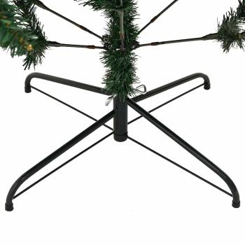 Künstlicher geflammter Weihnachtsbaum 150 LEDs Grün 120 cm