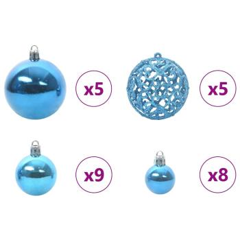 Künstlicher geflammter Weihnachtsbaum 150 LEDs Grün 120 cm