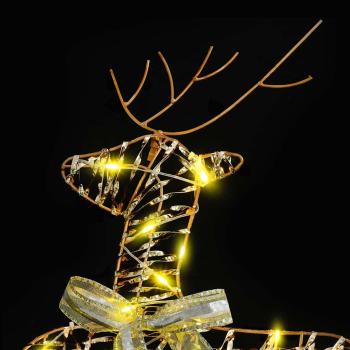 LED Rentiere 6 Stk. Gold 44 x 18 x 65,5 cm PET 180 LEDs