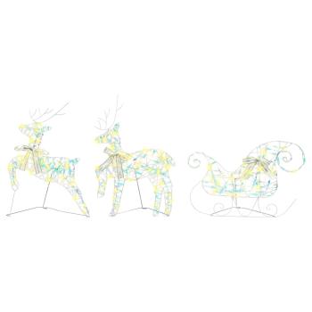 LED Rentiere mit 40 LEDs 5 pcs Mehrfarbig PET