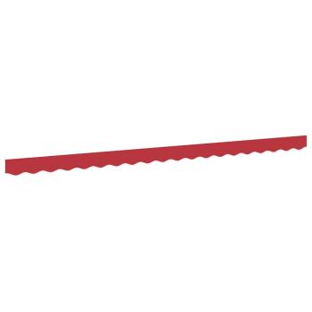 Markisenfranse Rot 4,3 x 0,2 m Segeltuch