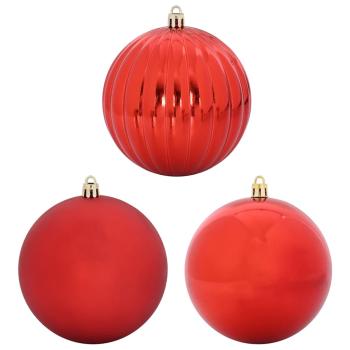 Weihnachtskugel-Set 9 pcs Rot