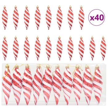 Weihnachtsbaumdekoration 40 pcs Rot