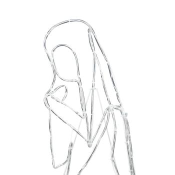 Beleuchtete Krippenszene Mehrfarbig 112 x 72 cm PVC