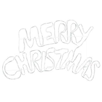 Weihnachtsschild mit 240 LEDs Mehrfarbig 100 x 50 cm PVC