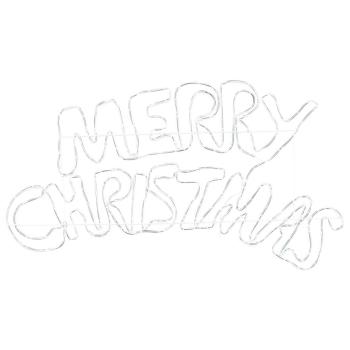 Weihnachtsschild mit 240 LEDs Mehrfarbig 100 x 50 cm PVC