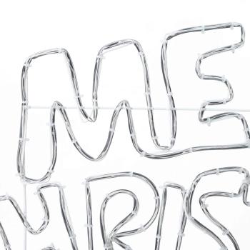 Weihnachtsschild mit 240 LEDs Mehrfarbig 100 x 50 cm PVC