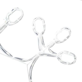 Weihnachts-Schneeflocke mit 252 LEDs Warmes Weiß 45 x 38 cm PVC