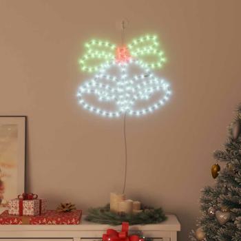 Weihnachtsglocke mit 144 LEDs Mehrfarbig 56 x 46 cm PVC