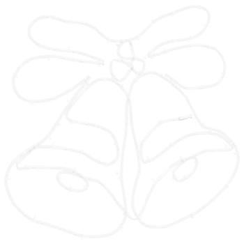 Weihnachtsglocke mit 144 LEDs Mehrfarbig 56 x 46 cm PVC