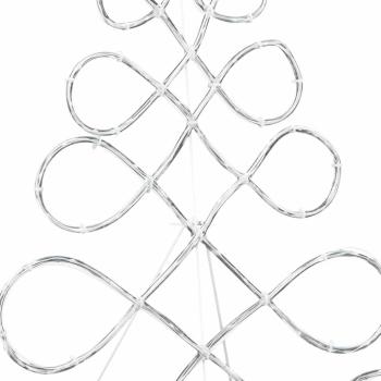 Lichterbaum in Weihnachtsbaumform Mehrfarbig 80 x 56 cm PVC